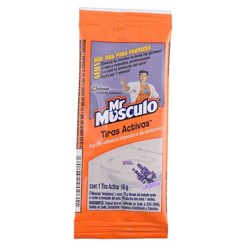 Tiras Activas Mr Musculo 4 en 1 lavanda -10 g