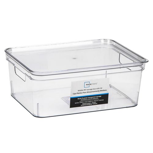 Caja plástica Mainstays para almacenamiento mediana