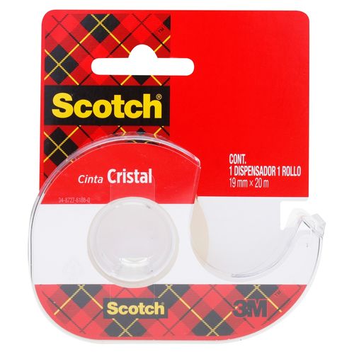 Cinta Scotch Cristal Dispensador - 1Ud