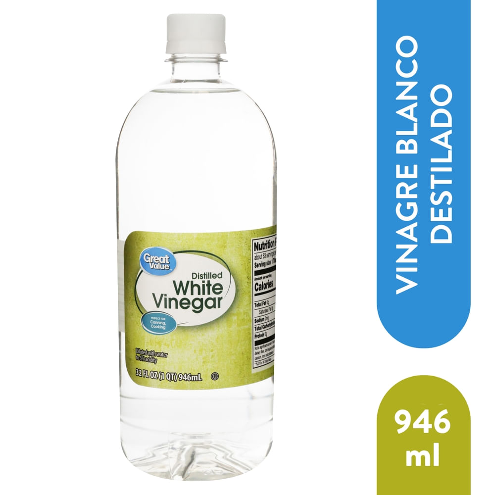 Great Value Vinagre Blanco 946 ml