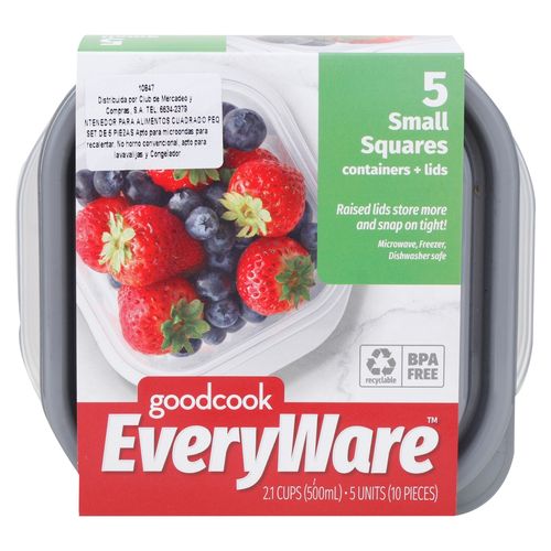 Recipientes Good Cook Cuadrados - 5 uds