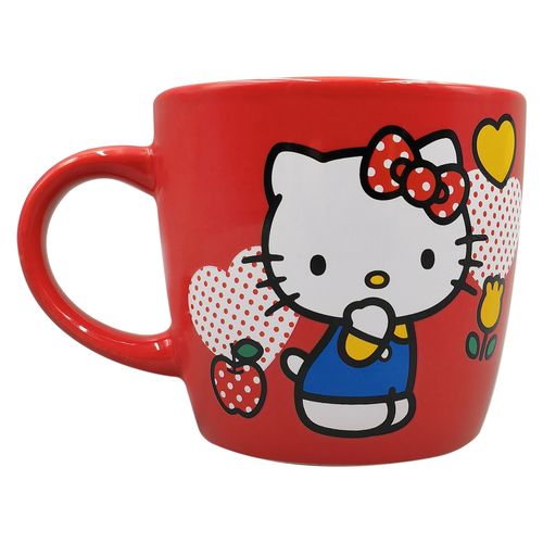 Taza Sanrio Hello Kitty Cerámica Roja - 375 ml