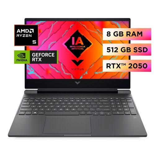 Laptop HP victus R5 8GB 512GB alto rendimiento