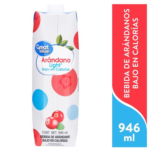 Bebida Great Value sabor arándano light - 946 ml