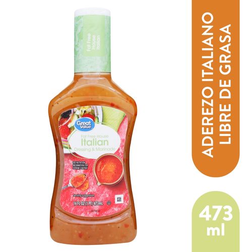 Aderezo Great Value Italiano Libre De Grasa - 473 ml