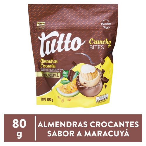 Chocolate Tutto relleno de almendras con sabor a maracuyá - 80 g