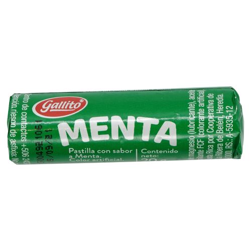 Pastilla Gallito sabor menta - 20 g