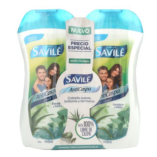Shampoo Savilé Anticaspa 2 Pack -1060ml