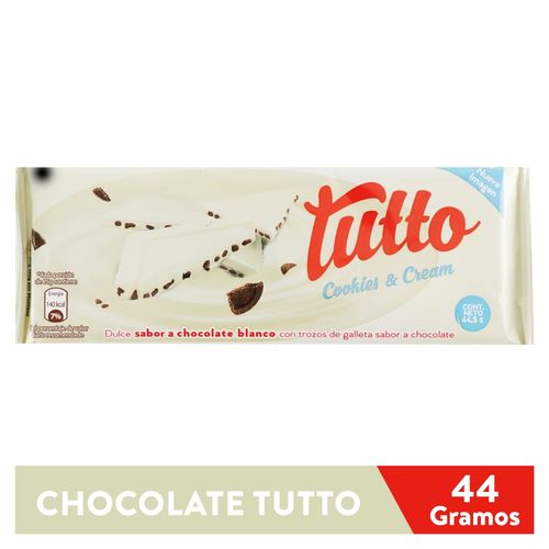 Chocolate Tutto, Blanco Cookies Cream -44 gr