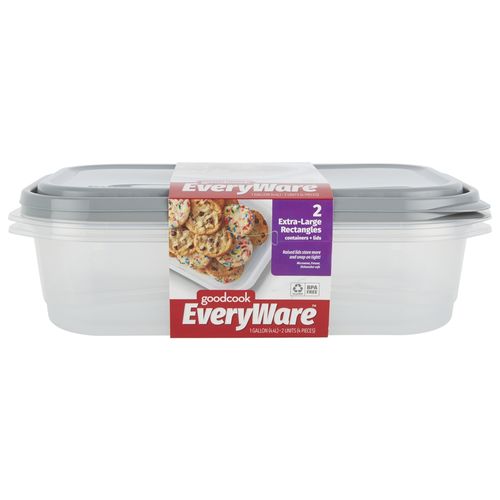 Recipientes Good Cook Rectangular Extra grande - 2 uds