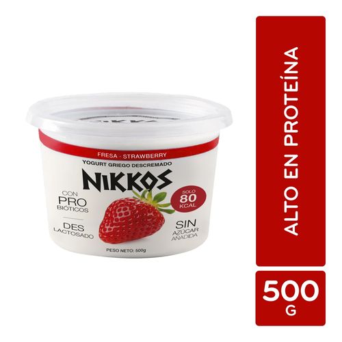 Yogurt griego Nikkos fresa -500 g