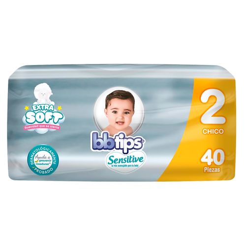 Pañal Bb Tips Para Bebé, Talla 2 40 unidades