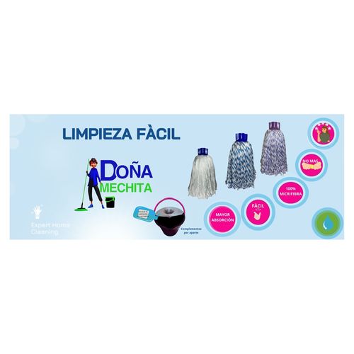 Mecha Dona Mechita Microfib Bicolor 1ea