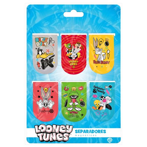 Separadores Looney Tunes Magnéticos - 6 pzas