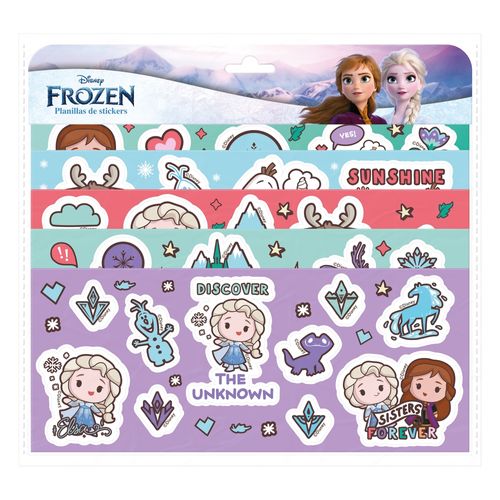 Plantillas Frozen de stickers - 5 pzas