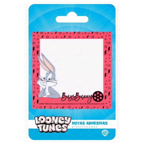 Notas Looney Tunes adhesivas plastificadas - 1 pza