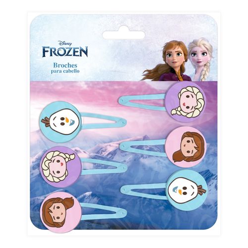 Broches Frozen para cabello - 6 pzas