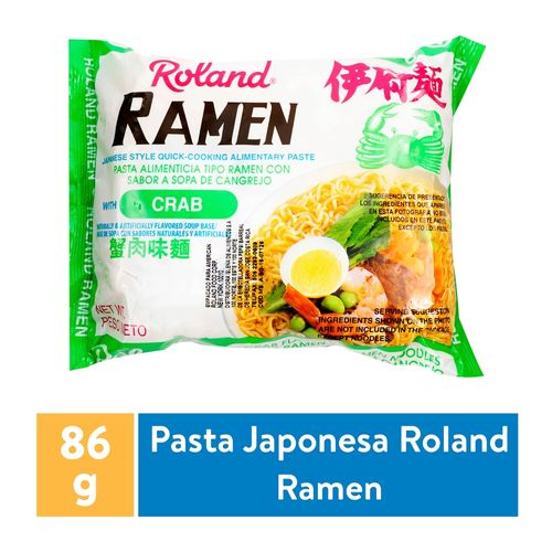Sopa Roland instantánea sabor cangrejo - 86 g