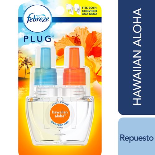 Repuesto Febreze Plug Ambientador Hawaiian Aloha 2 Ml