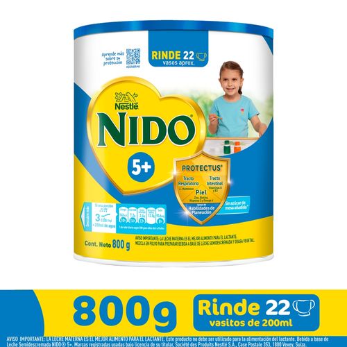 Alimento para niños Nido® 5+, Lata -800g