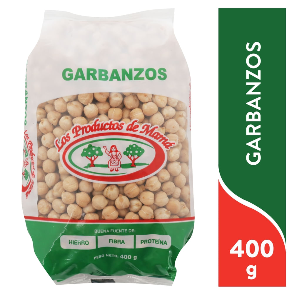 Los Productos De Mama Garbanzos Los Productos De Mamá fuente de proteína fibra y hierro 400 g