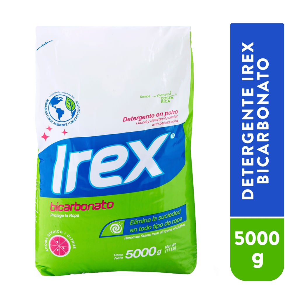 Irex Detergente Polvo Bicarbonato 5 kg