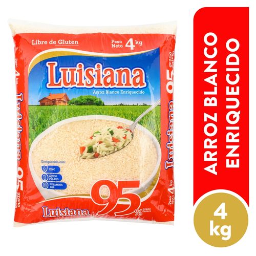 Arroz Luisiana 95% Grano Entero - 4000 g