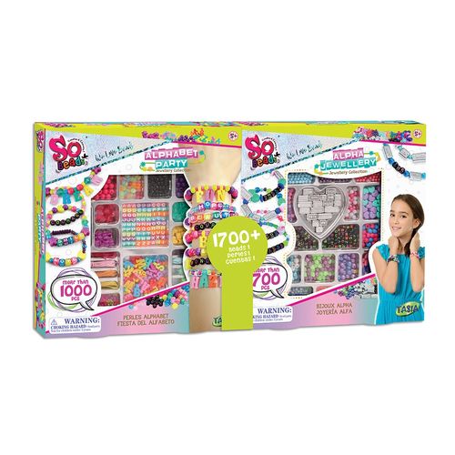 Paquete So Bead de joyas del alfabeto - 700 Pzas