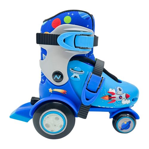 Patines Next de 4 ruedas entrenadores azules - 2 pzas