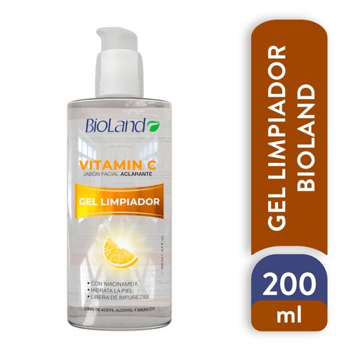 Jabón Facial Bioland, gel aclarado con Vitamina C -200ml