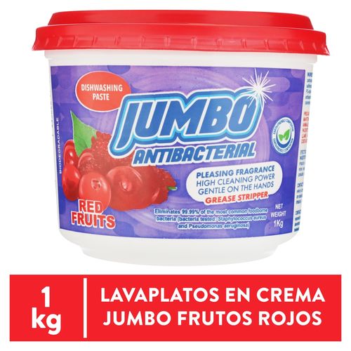 Crema lavaplatos Jumbo frutos rojos - 1000 g