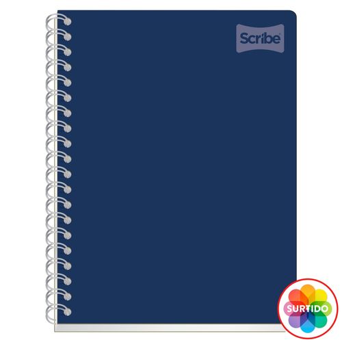 Cuaderno de resortes Scribe, polycover Surtido -100 hojas