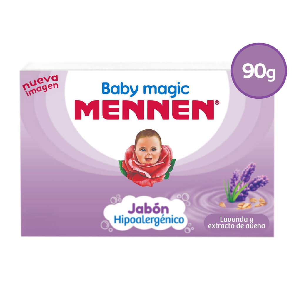 Mennen Jabón Corporal para Bebe Baby Magic Lavanda y Extracto Avena 90 g