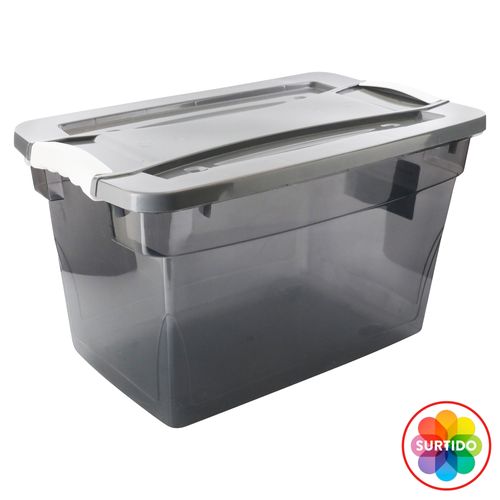 Caja Mainstays plástica almacenadora con click 28 L - 1 unidad