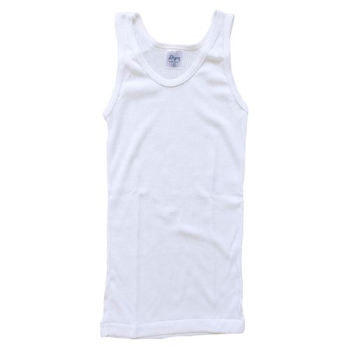 Camiseta Rib Reyco Para Niño De Tirantes, Color Blanco - Talla 6