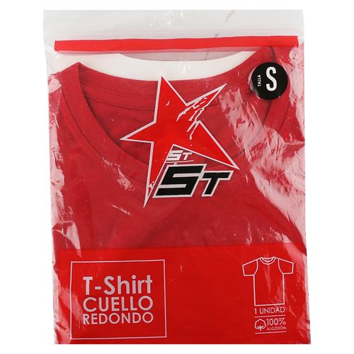 Tshirt St Cuello Red Rojo T S Ref300