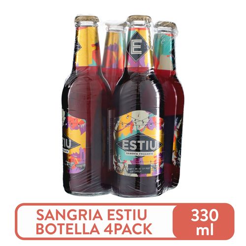 Sangria Estiu frizzante botella 4 pack - 330 ml