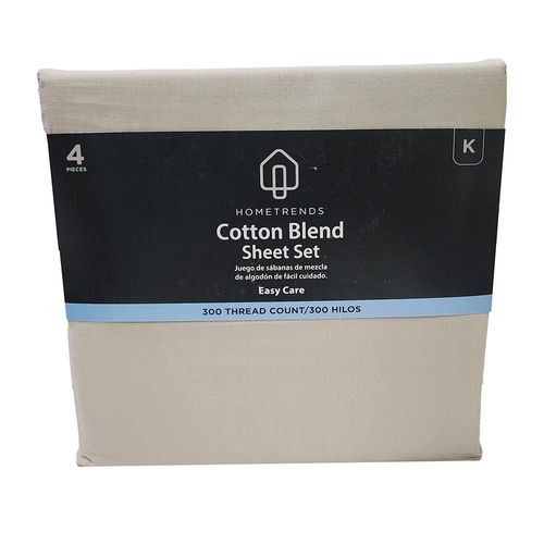 Sabanas Hometrends 300 Hilos King Beige
