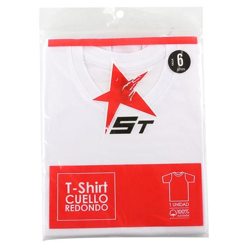 Tshirt St Cuello Redondo Bca 6A Ref300