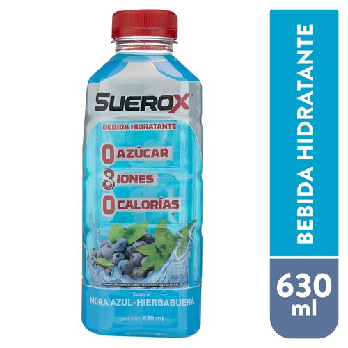 Bebida Hidratante Suerox Mora Azul Hiebabuena -630ml