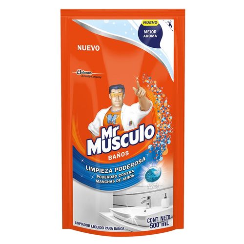 Limpiador Mr. Músculo Líquido Para Baños, Limpieza Poderosa - 500ml