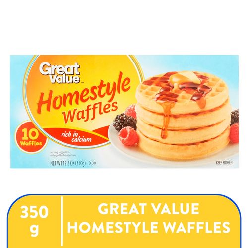 Waffle Great Value Congelado Estilo Casero - 350 g
