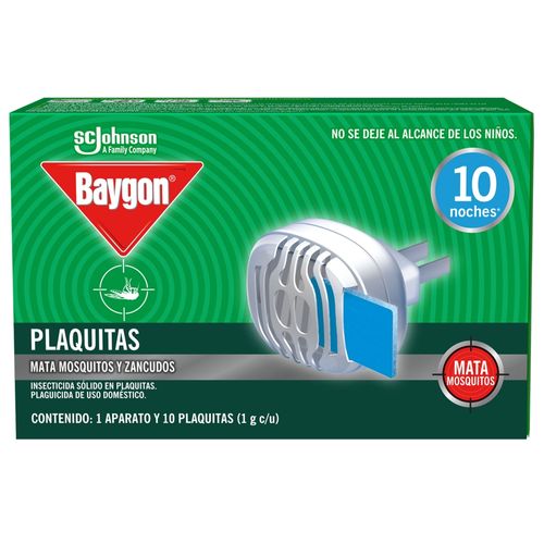 Insecticida Baygon Aparato Eléctrico y 10 Laminitas