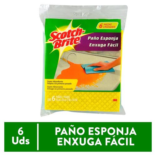 Paño Scotch Brite Absorbente - 6 Uds