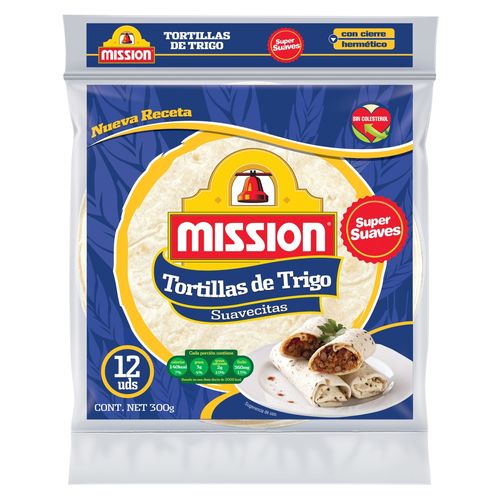Tortilla Mision De Trigo 12 unidades 300 gr