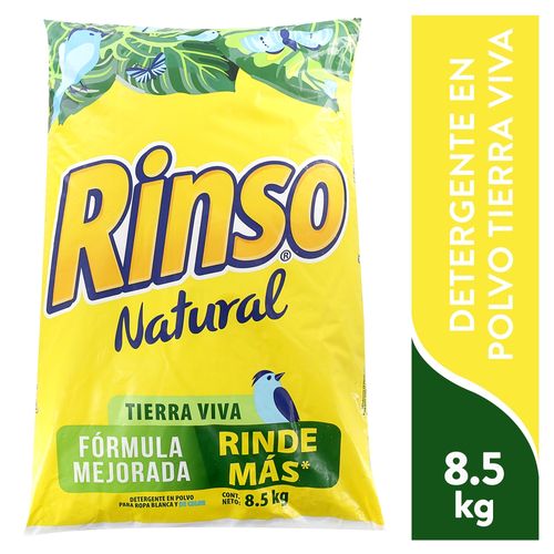 Detergente En Polvo Rinso Natural Tierra Viva -8.5kg