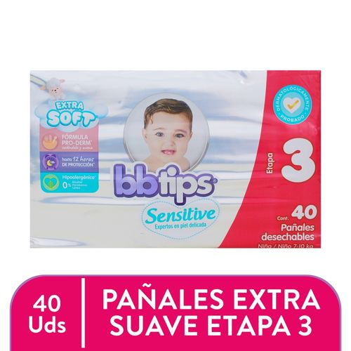 Pañales Bbtips megapack talla xg - 40 uds