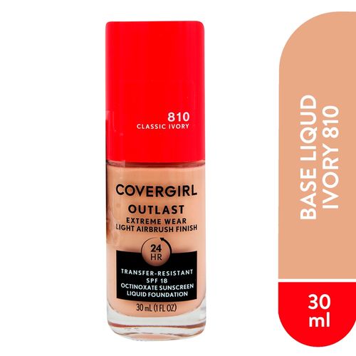 Base liqudida Covergirl outlast tono 810 ivory - 30 ml