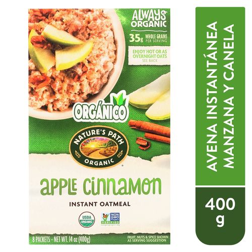 Avena Nature's Path manzana cinnamon instantánea - 400 g