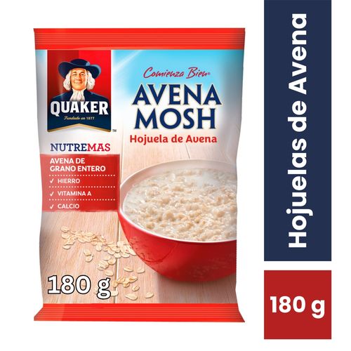 Avena Quaker en hojuela mosh -180 g